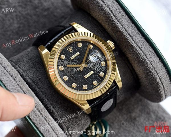 Upgraded Rolex Datejust II Copy Watches Rolex Computer Face Blue Leather Strap 41mm 2