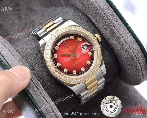 NEW UPGRADED Fake Rolex Presidential DayDate II 2-Tone Watches DJII 41mm 2