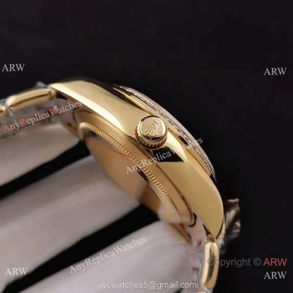 Rolex Day Date Special Edition Watch 40mm Gold Diamond Dial 2
