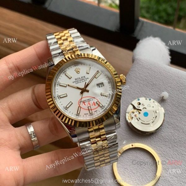 Upgraded Rolex Datejust II 41 Watch Two Tone Jubilee Black Dial 2