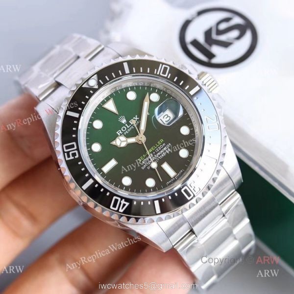 KS Factory Replica Rolex Sea-Dweller 50th Anniversary D-Green Dial Swiss Watch 2