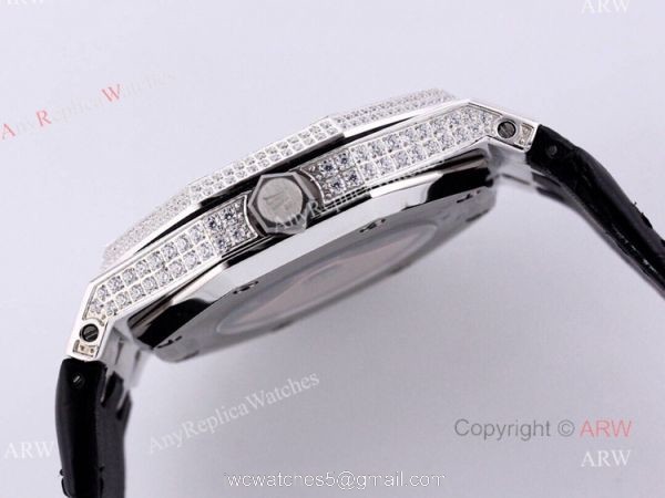 Swiss Audemars Piguet Replica Watch AP Royal Oak Full Diamond Watch 2