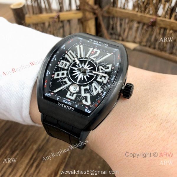 Copy Franck Muller Vanguard V45 Men Watch Black and Blue 2