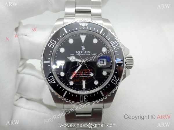 NEW UPGRADED Rolex Sea-Dweller 43MM Watch SS Black Ceramic Bezel 2