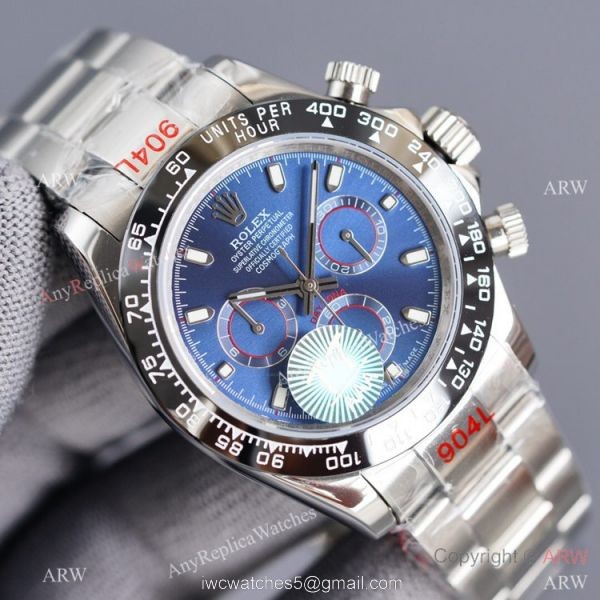 Swiss Quality Copy Rolex Daytona 40mm Watch Black Ceramic Bezel Stainless Steel 2