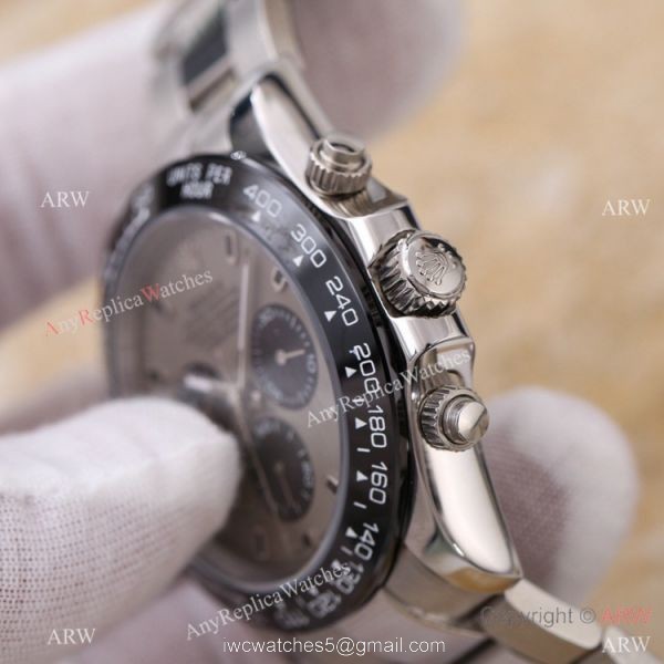 Swiss Quality Replica Rolex Comograph Daytona Rhodium Gray Watch 43mm 2