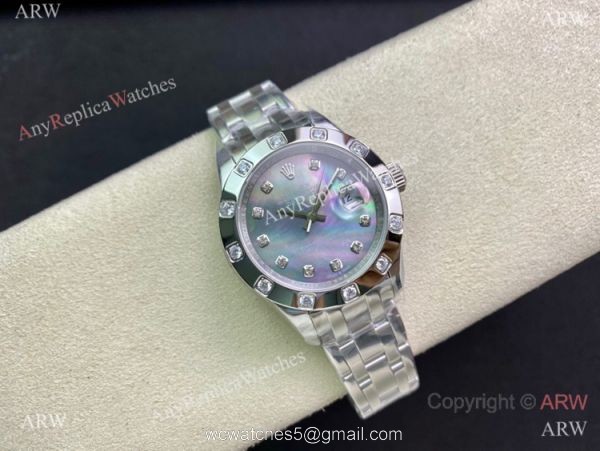 Swiss Copy Rolex Datejust Masterpiece Stainless steel Watch 34mm for Women 2
