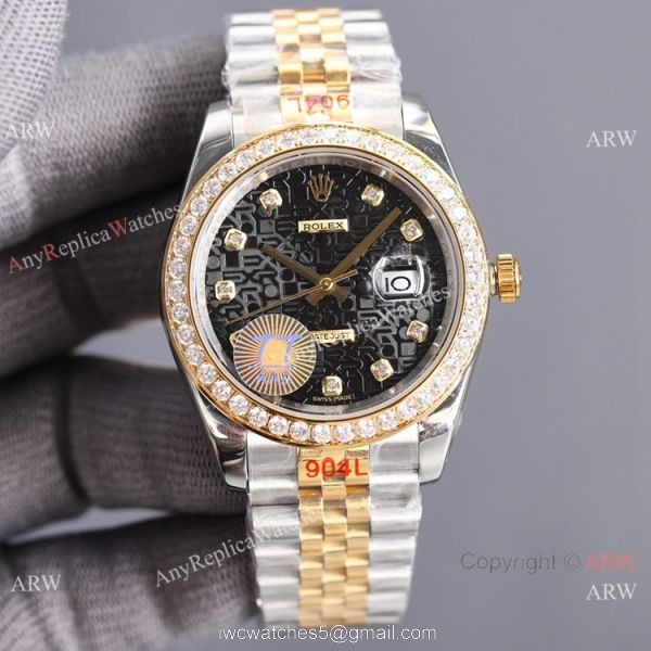 Swiss Quality Rolex Datejust II Citizen Watch 2-Tone Jubilee Gold Micro Dial 2