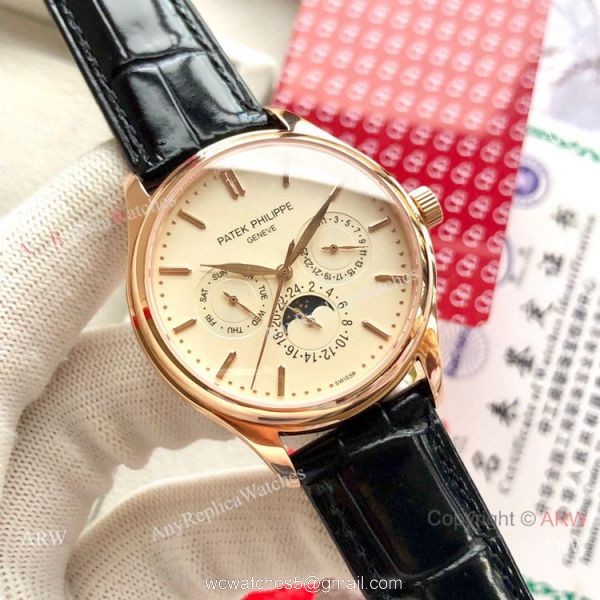 Super Clone Patek Philippe Geneve Complications 40mm Watch Gray Dial 2