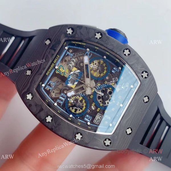 V2 NEW UPGRADED KV Factory Richard Mille RM-011 Skeleton Replica Watch 2