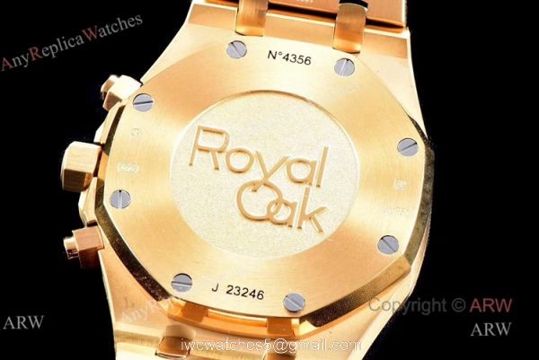 OM Factory Swiss Replica Audemars Piguet Royal Oak Silver And Gold Chronograph Watch 2