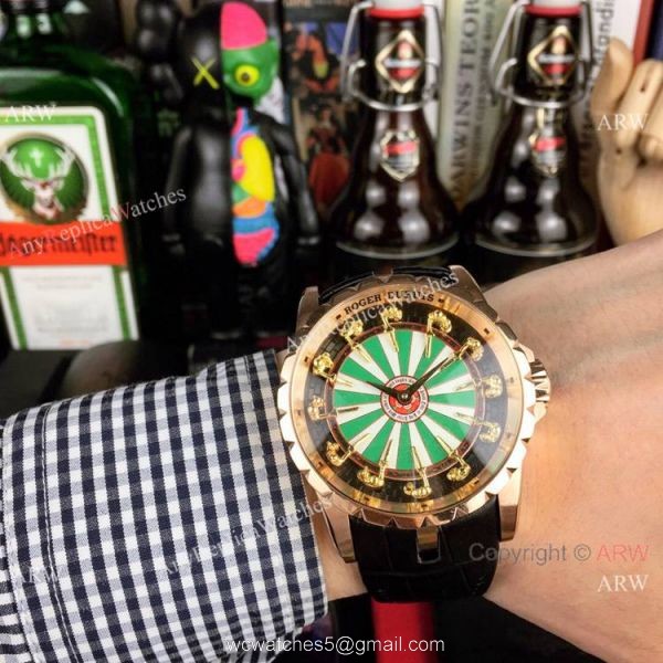 Copy Roger Dubuis Excalibur Knights Of The Round Table II watch Rose Gold 2
