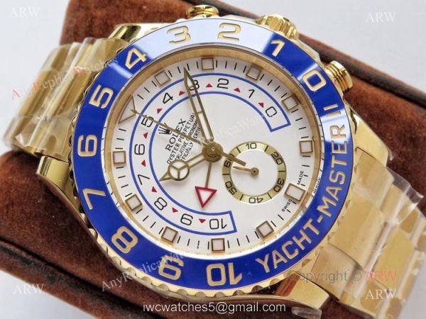 VR Factory Rolex Yacht-Master ii Gold Replica Watches 44mm 2
