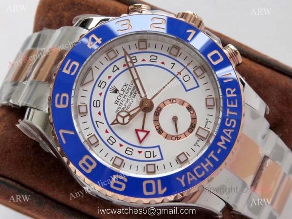 VR Factory New Rolex Yacht Master ii Two Tone Rose Gold Automatic Watch Replica 2