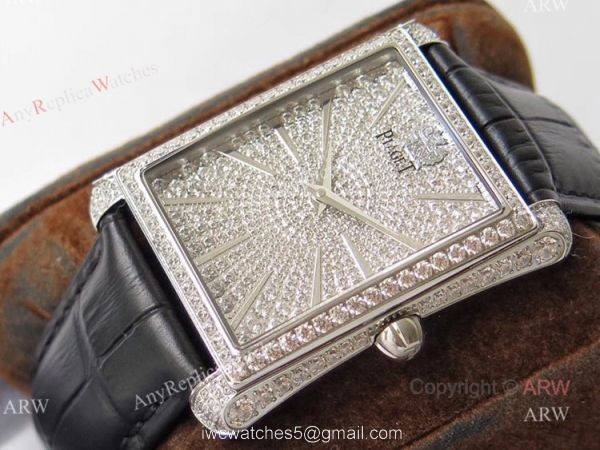 Piaget Emperador Full Diamond Mens Replica Watches 2