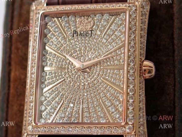 Best Quality Replica Piaget Emperador Diamond Rose Gold Mens Watch 2