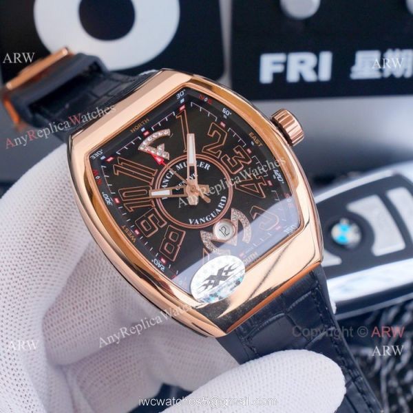 Best Replica Franck Muller Vanguard Yachting v45 Watches Rose Gold Dial 2