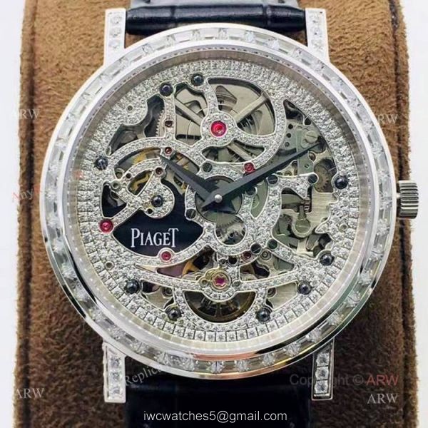 New Piaget Skeleton Diamond Replica Watch Ultra-Thin Piaget Diamond Watch 2
