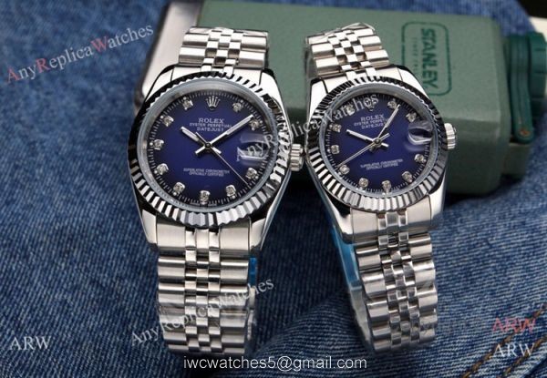Clone Rolex Datejust Red Dial Stainless Steel Jubilee Watches 2