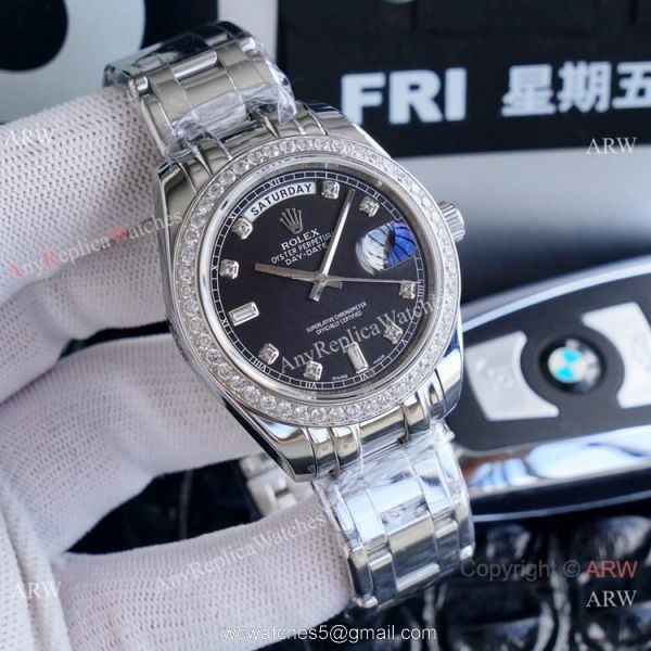 High Quality Rolex Oyster Perpetual Day Date Baby Blue Watch 40mm 2