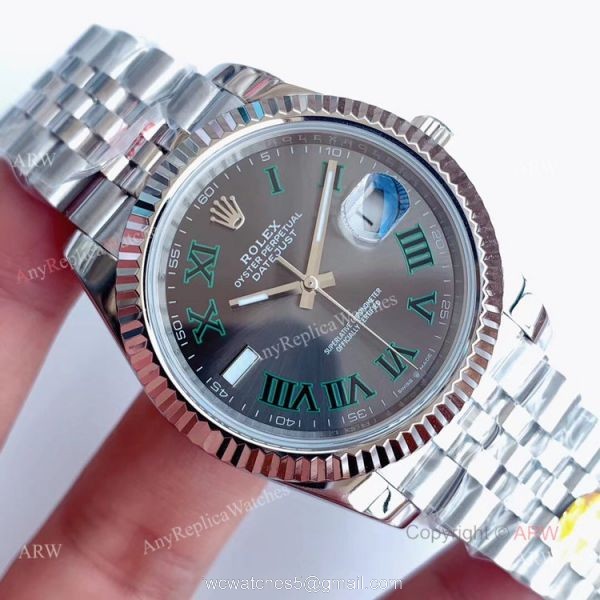 Noob Rolex Datejust 41 Wimbledon Swiss 3235 Replica V3 Watches 2