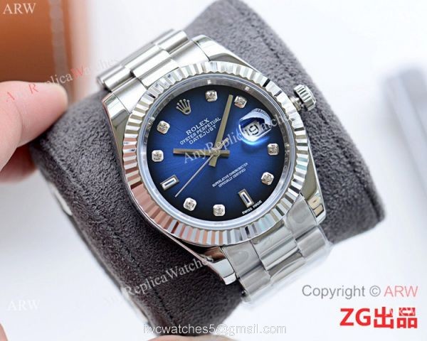 Fake Presidential Rolex Oyster Perpetual Datejust 2 Watch SS Black Dial 2