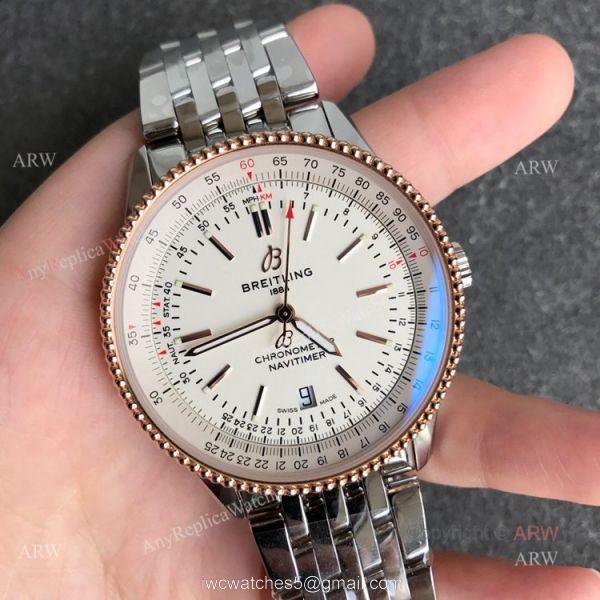 New Breitling Navitimer Automatic 41 Rose Gold Replica Watches 2