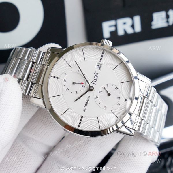 New Piaget Altiplano Two Time Zone Stainless Steel Replica Watch 41mm 2