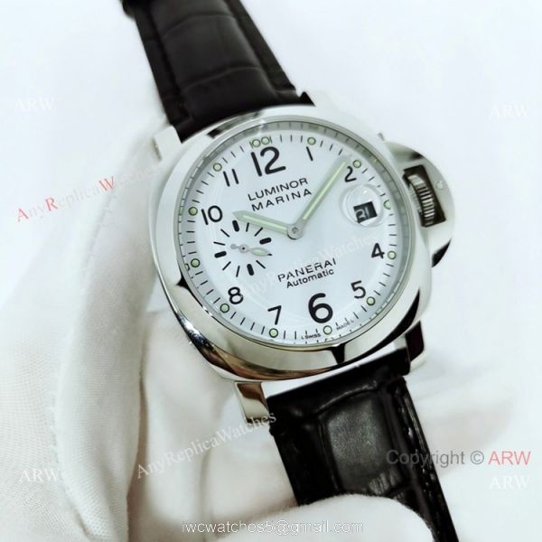 Knockoff Panerai Luminor Marina White Dial Men 44mm Watch PAM049 2