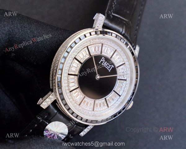 New Piaget Altiplano For Sale Fake Piaget Altiplano Diamond Silver Watch 41mm 2