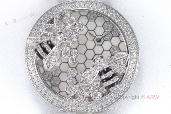 Swiss Replica Cartier Le Cirque Animalier De Cartier With Bees Decor Diamond Watch 2