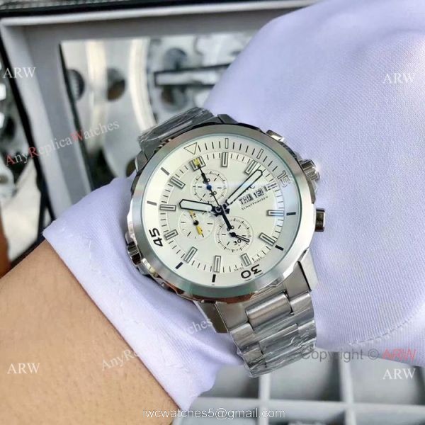 AAA Replica IWC Schaffhausen Aquatimer Ss Blue Dial Watches 43mm 2