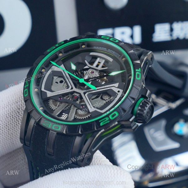 Best Replica Roger Dubuis Excalibur Hurac?n Green Automatic Watch 45mm 2