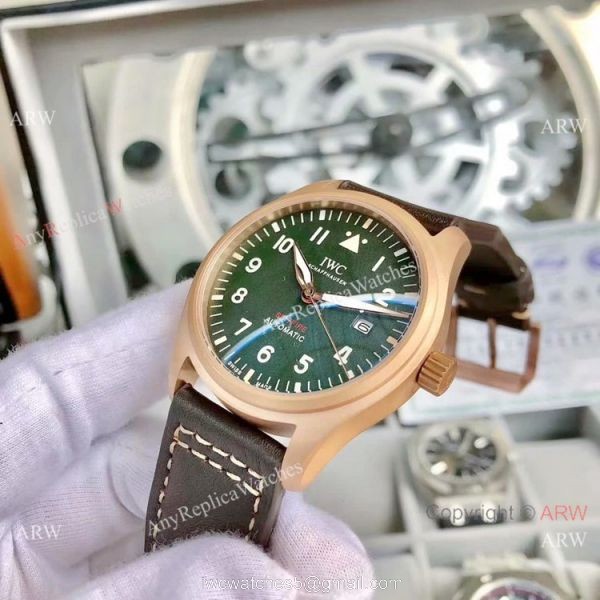 AAA Replica IWC Big Pilots Spitfire Automatic Watch Rose Gold 2