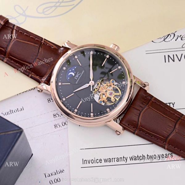 Copy IWC Schaffhausen Tourbillon Moon Face Watches 42mm Low Price 2