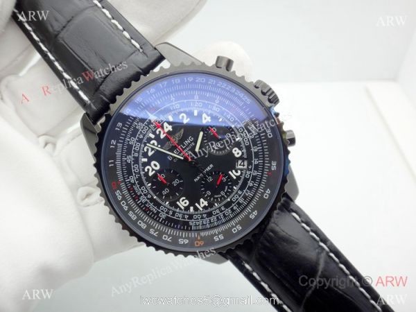Best Replica Breitling Navitimer Cosmonaute All Black Chronograph Watch 2