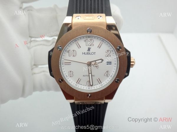 Copy Hublot Big Bang Rose Gold Women Watch 38mm Quartz 2