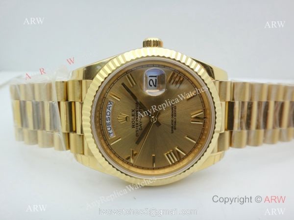 Swiss Rolex Day-Date II Yellow Gold President Watch EW Factory 3235 Movement 2