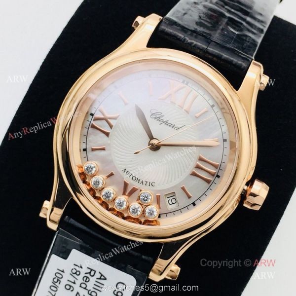 Swiss Copy Chopard Happy Diamonds Watch Women Chopard Happy Sport Rose Gold For Sale 2
