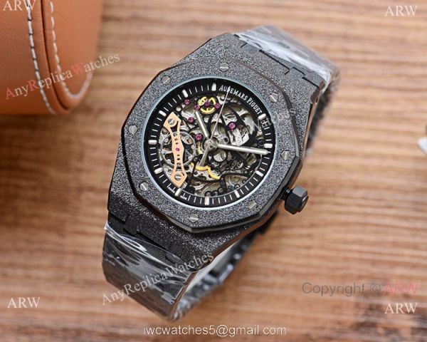 New Copy Audemars Piguet Royal Oak &8216;Frosted Watch Skeleton Dial 42mm 2