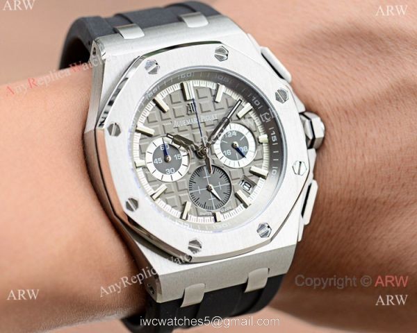 New Copy Audemars Piguet Royal Oak Chronograph Watches Rose Gold and Blue 2
