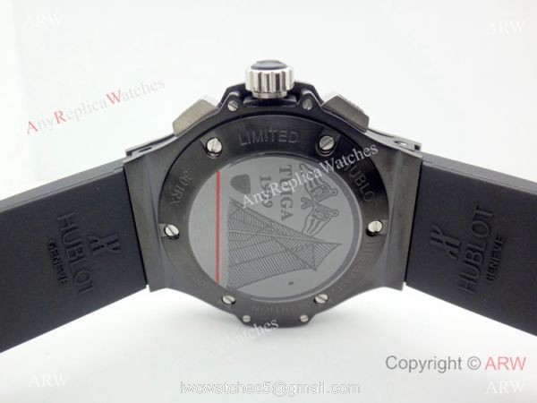 Fake Hublot Geneve Big Bang Black Chronograph Men Watch For Sale 2
