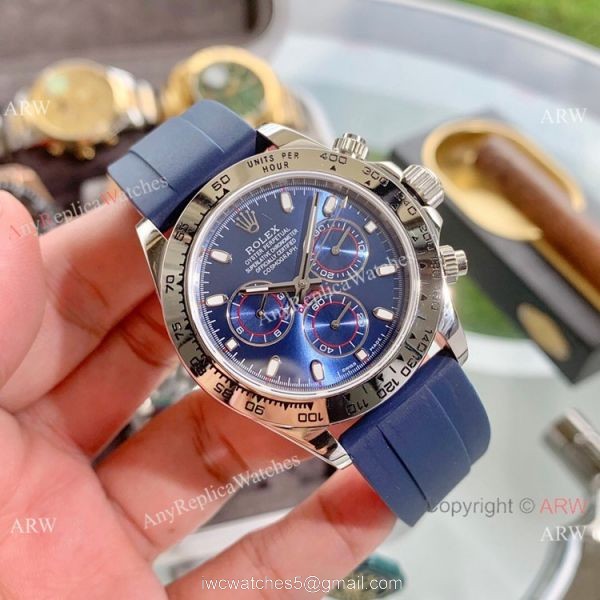 Rolex Daytona Panda Dial Rubber Strap Watches 40mm 2