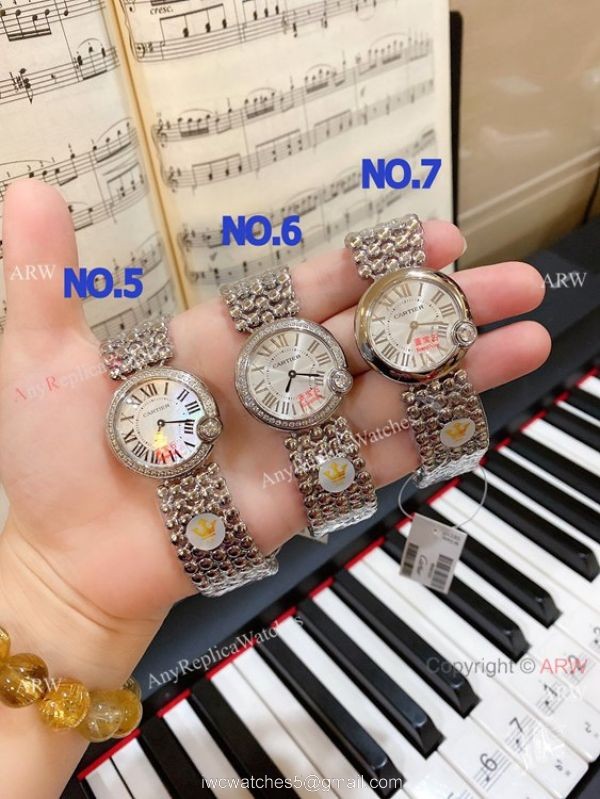 New Cartier Ballon Blanc de Yellow Gold Lady Watches 2