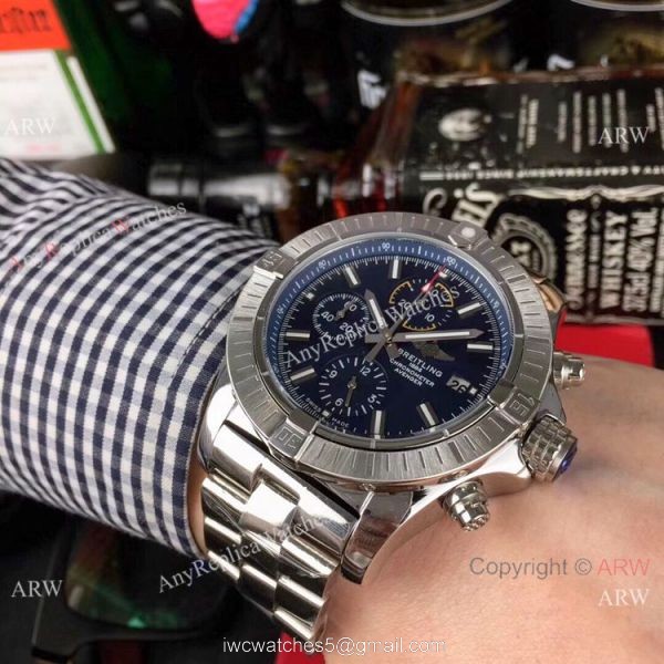 Copy Breitling Super Avenger II Chronograph Watch Blue Dial 2