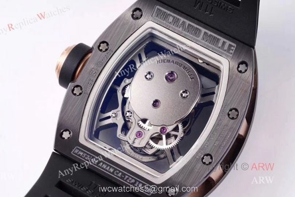 Best Replica All Black Richard Mille RM 052-01 Skull Watches With Black Ceramic Bezel 2