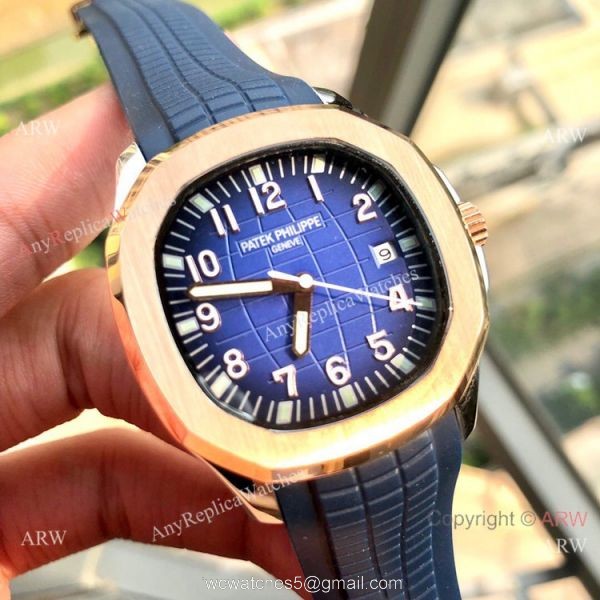 Buy Replica Patek Philippe Aquanaut 39mm Watches Rose Gold and Brown 2