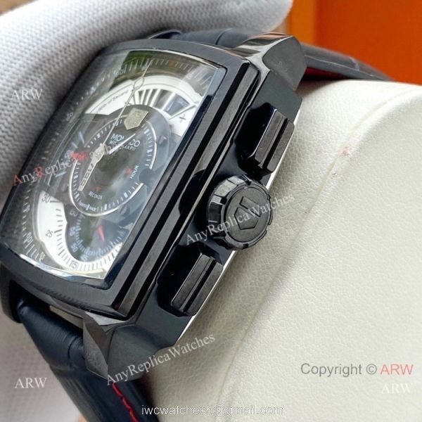 New Copy TAG Heuer Monaco Mikrograph Watch SS Black Dial 2