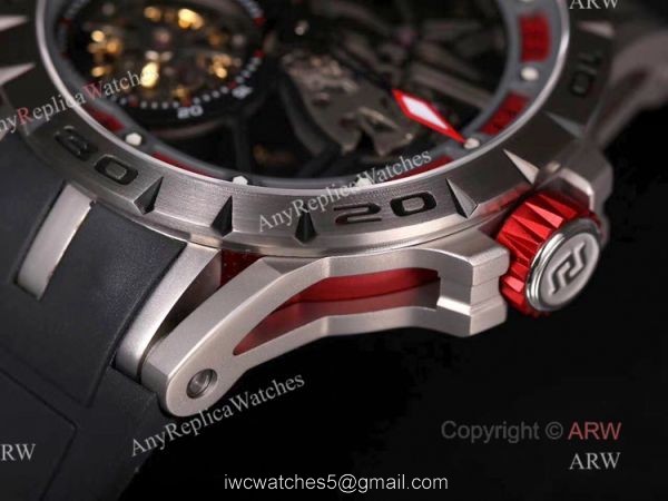 Fake Roger Dubuis Excalibur Spider Skeleton Flying Tourbillon Mens Watch 2
