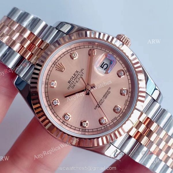 41mm Rolex Jubilee Rose Gold Datejust Noob Replica Watches For Men 2